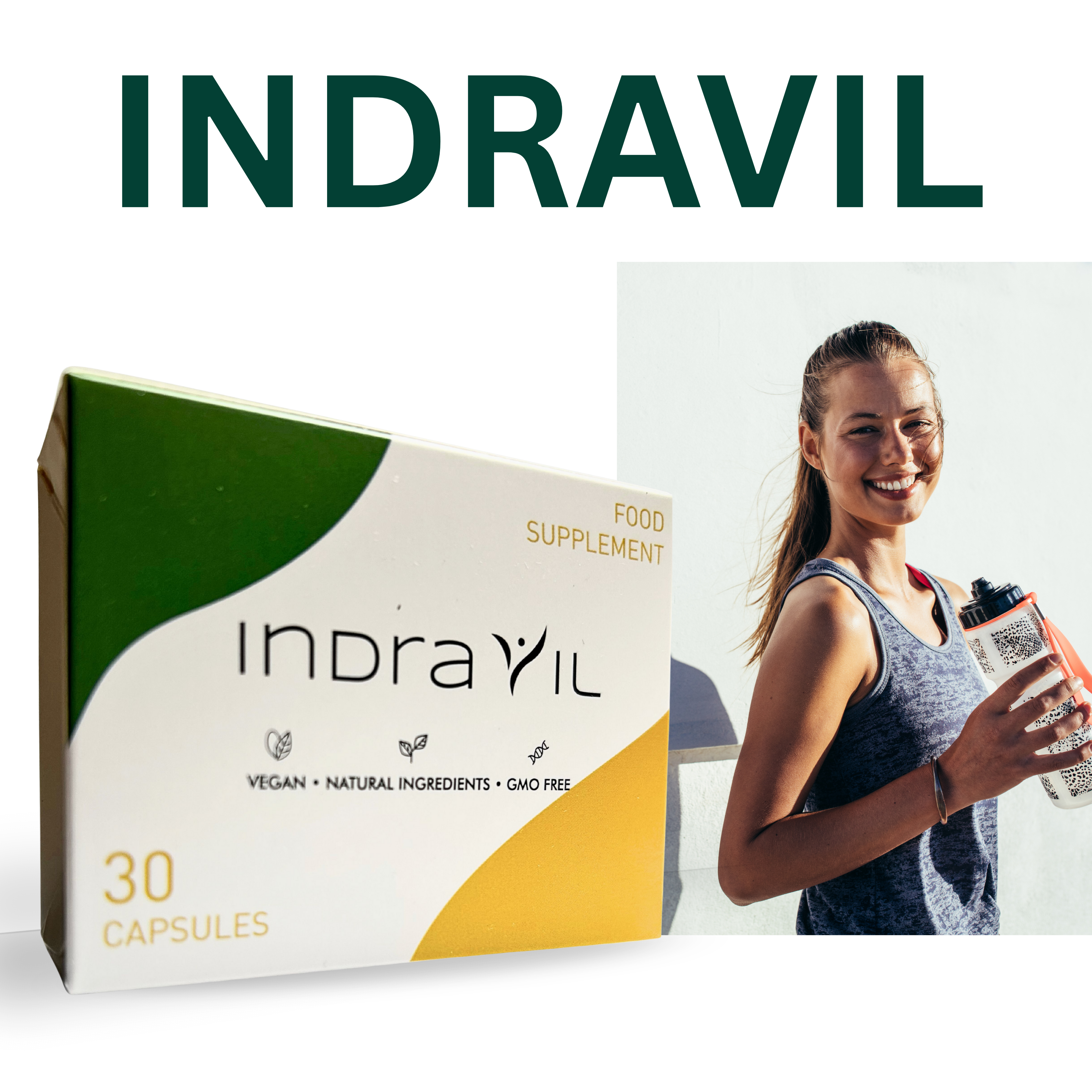 Indravil – Vegan Wellness Support Supplement – 30 Capsules (1 Month Supply)