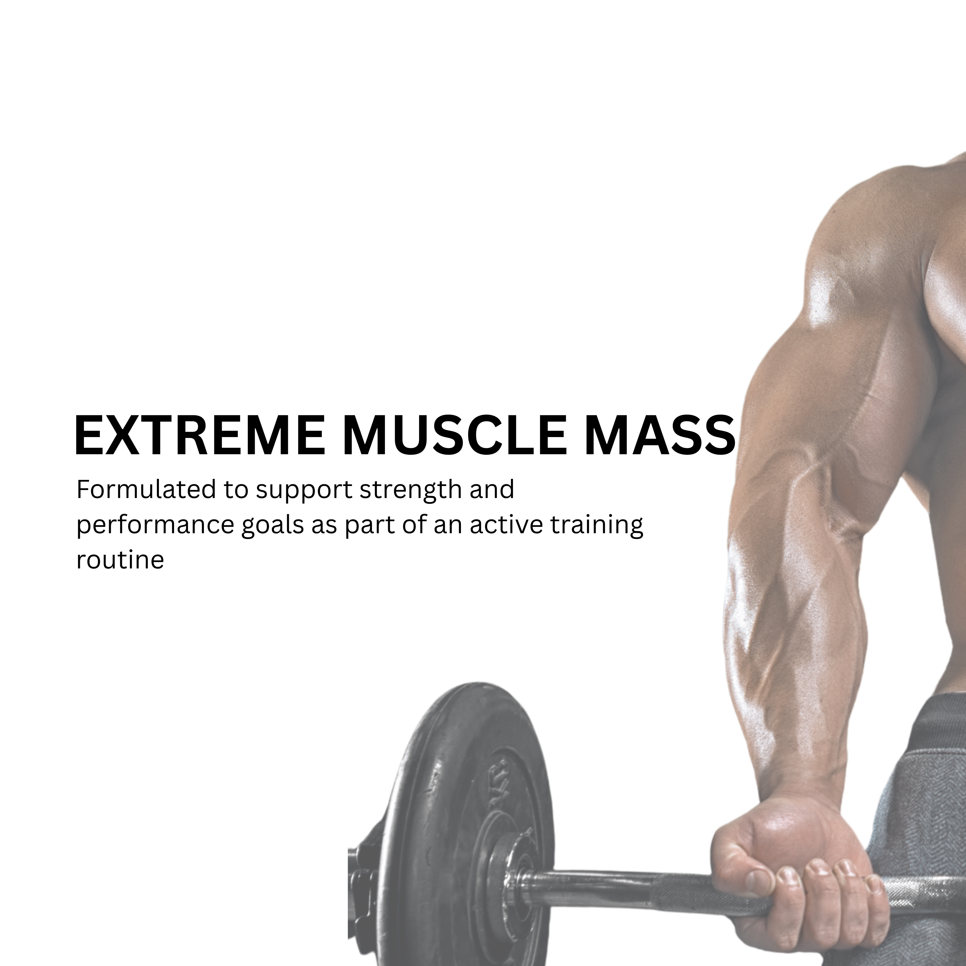 Extreme Muscle Mass – Vegan-Friendly Supplement for Strength, Recovery and Endurance – Daily Capsules for Men and Women