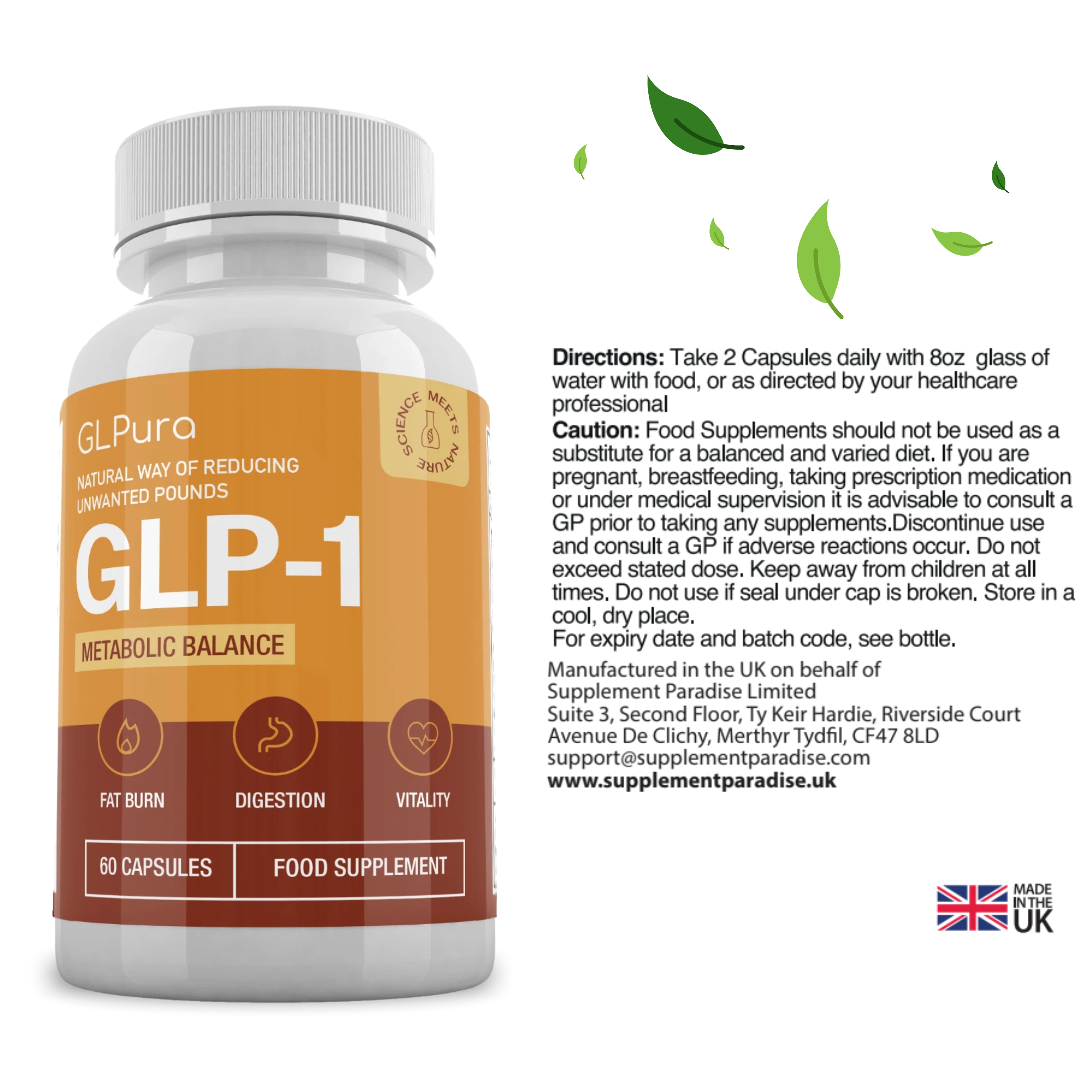 GLPura – 120 Capsules (2 Months Supply)