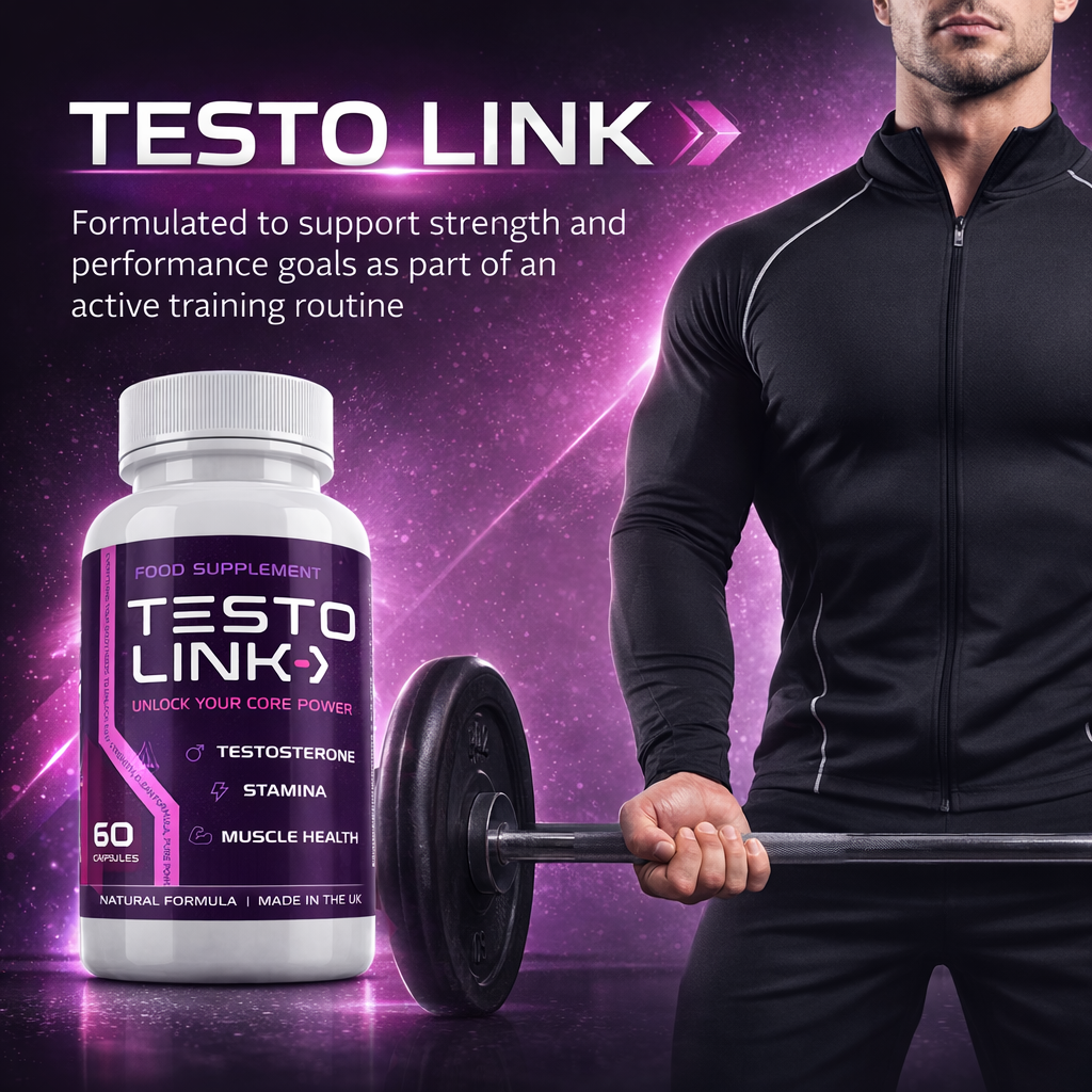 Testo Link – 60 Capsules – Food Supplement for Men – Daily Formula