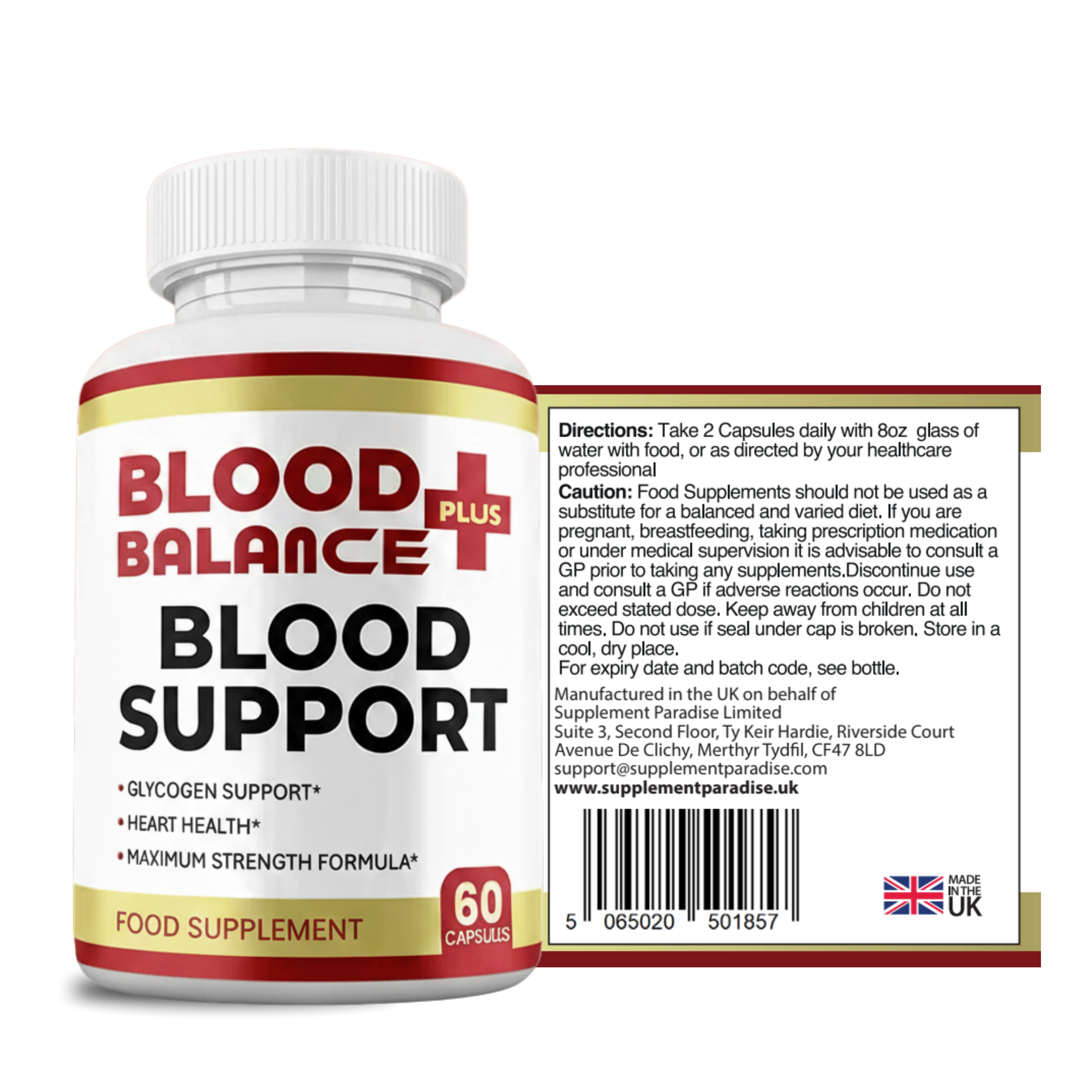 Blood Balance Plus – Daily Wellbeing Support Food Supplement (60 Capsules)