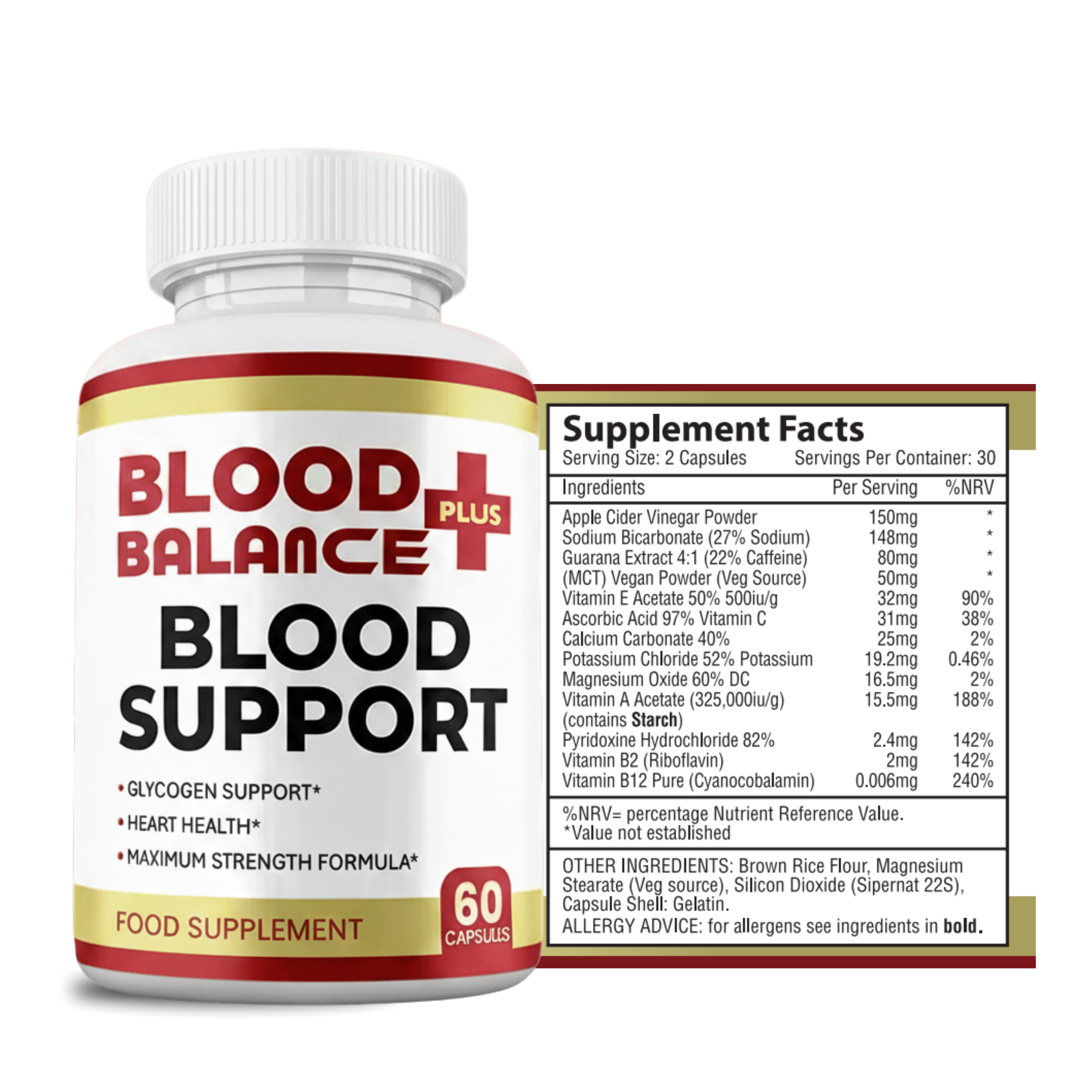 Blood Balance Plus – Daily Wellbeing Support Food Supplement (60 Capsules)