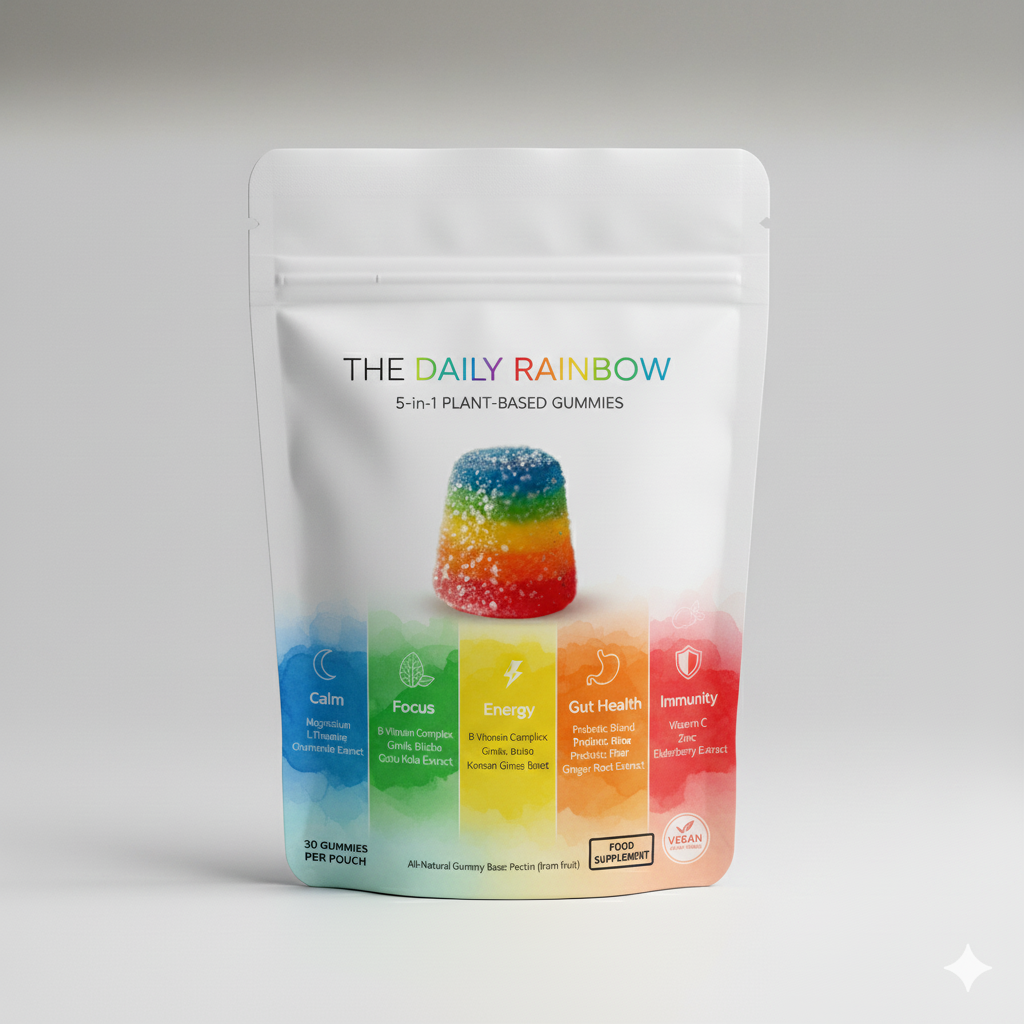 The Daily Rainbow Gummies - Plant-Based Superfood Chews