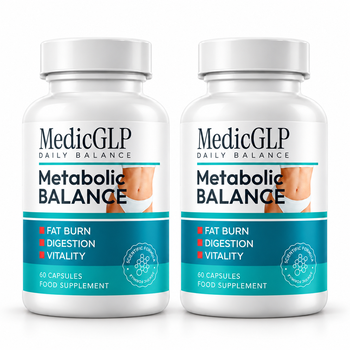 MedicGLP Daily Balance – Food Supplement – 120 Capsules