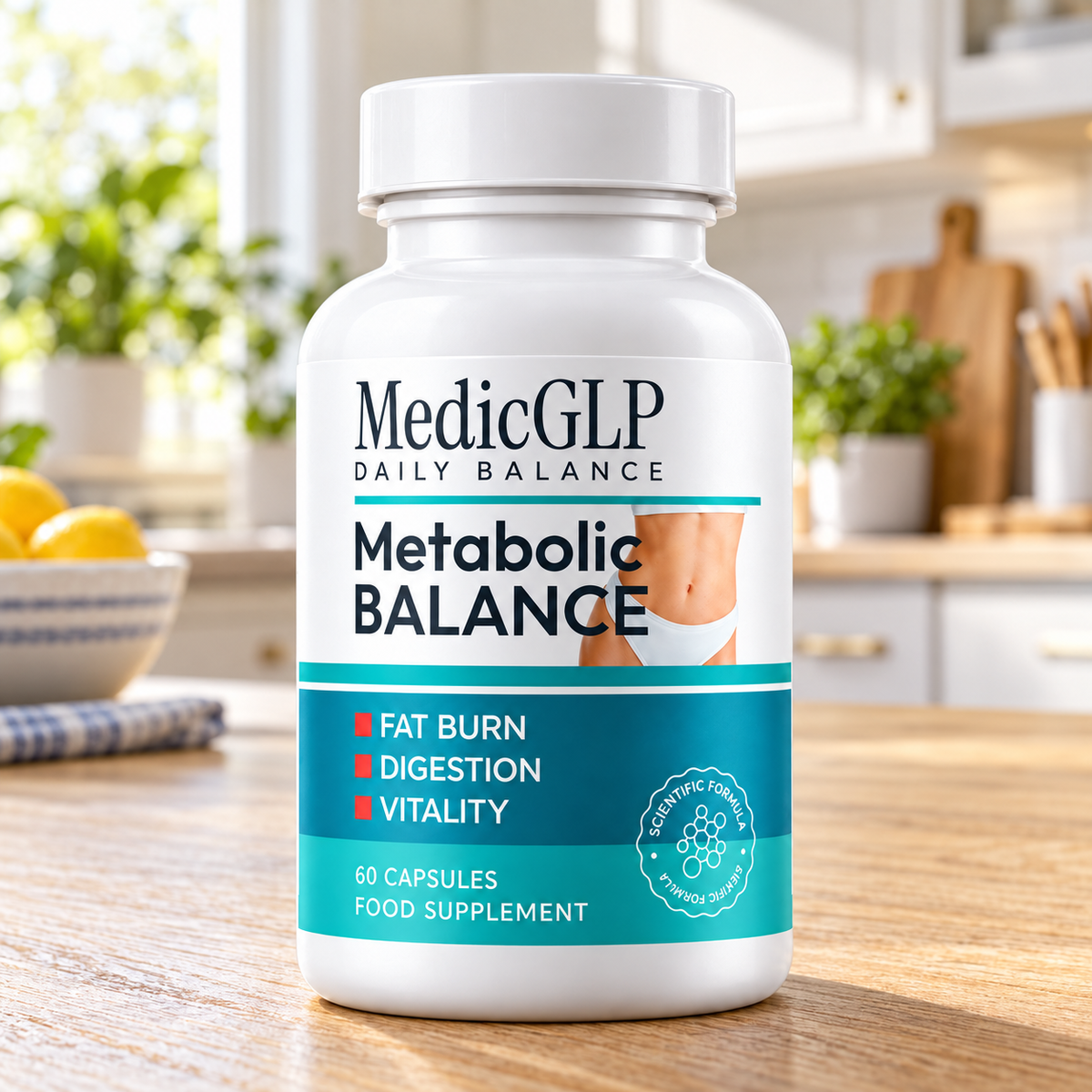 MedicGLP Daily Balance – Food Supplement – 60 Capsules