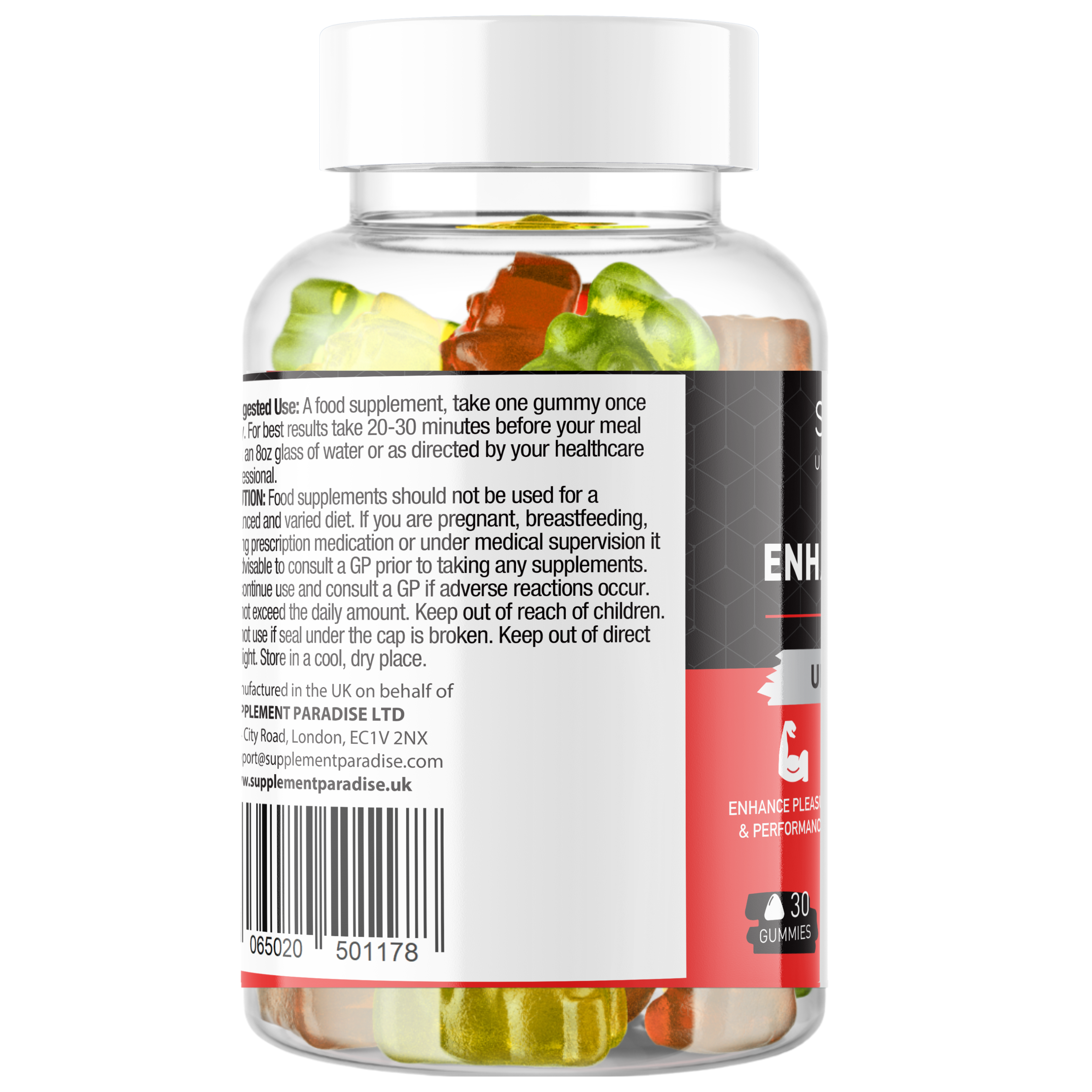 StallionX – Vegan Men’s Daily Gummies with Botanicals – Wellness Support – 30 Gummies