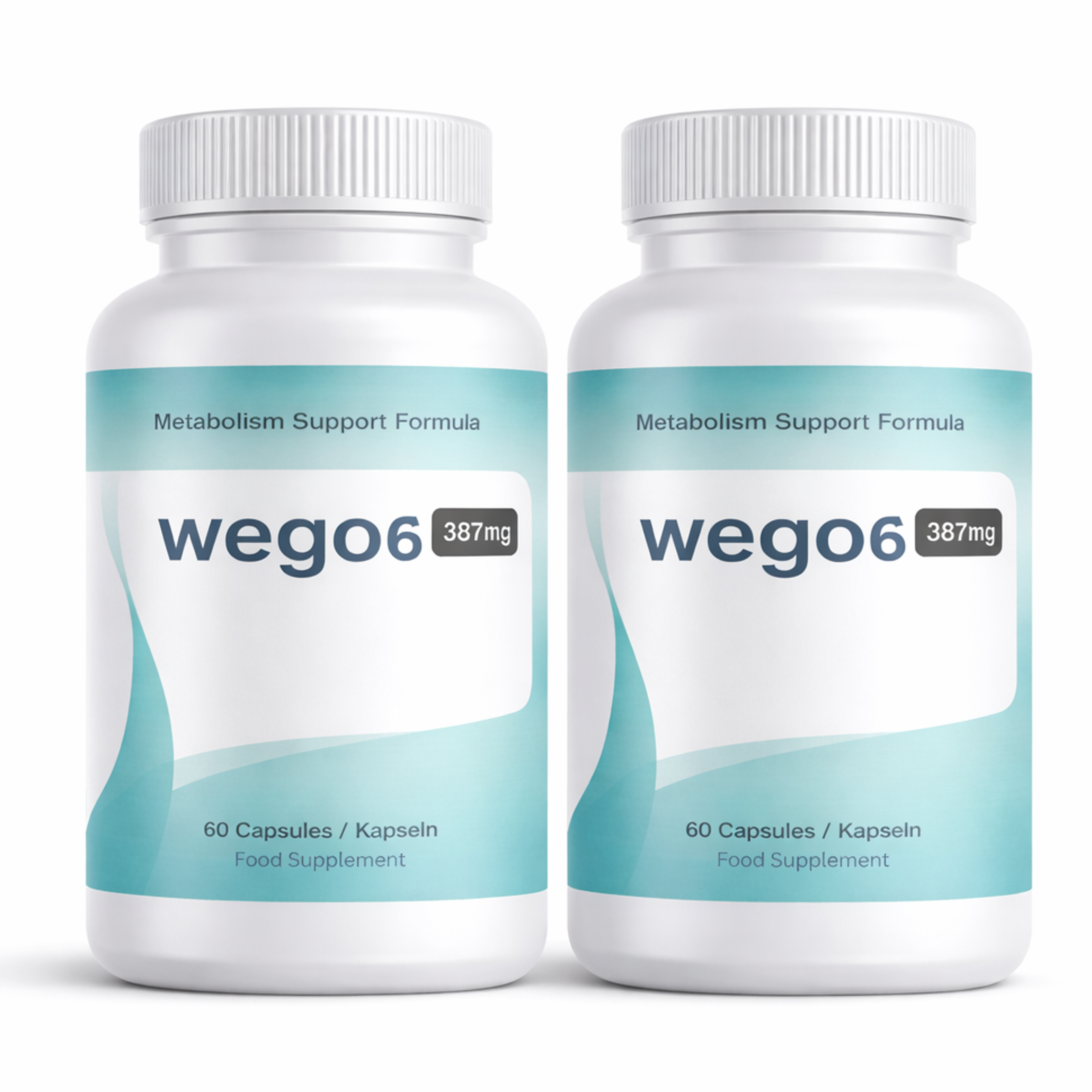 WEGO6 Food Supplement – 2x60 Capsules (2 Months Supply) – Daily Wellness Formula